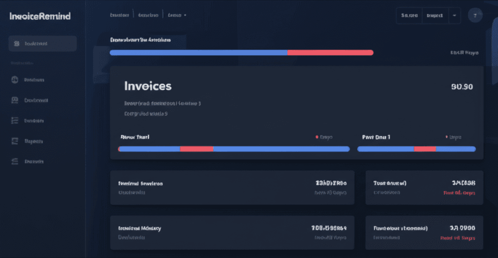 InvoiceRemind accounts receivable dashboard showing overdue invoices categorized by payment history for small businesses using Xero